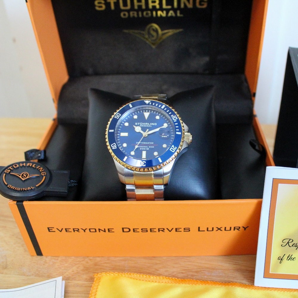 Men's Swiss Automatic Watch Diver Sturhling Orig.